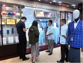国家纺织产品开发中心领导调研我司绿色生态产品开发工作
